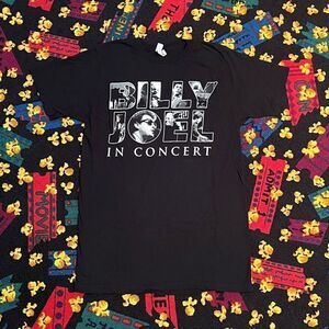 ’16 Billy Joel Live In Concert Nationals Park Black Graphic Tee Shirt / Size M